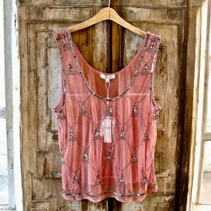 Manila Beaded Sheer Camisole